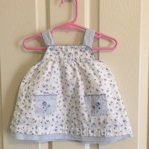 Carter's Baby girl's blue floral dress size 6m